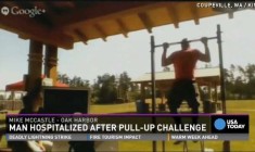 Pull-up Record Attempt Ends After 3,202 Reps And A Trip To The Hospital (Video)