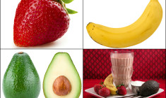 Strawberry, Banana and Avocado Smoothie