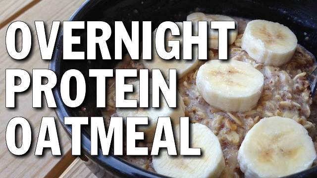 No-Cook Bodybuilding Breakfast: Overnight Protein Oatmeal (Video)