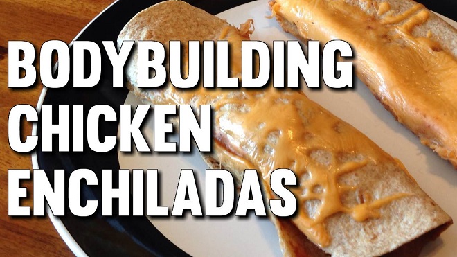 Bodybuilding Chicken Enchiladas Recipe (Video)