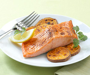 Salmon with Sweet Potato - the best combo energy meal after a long workout routine